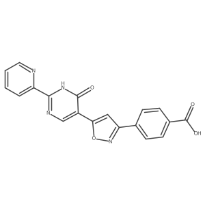 4-(5-(4-Hydroxy-2-(pyridin-2-yl)pyrimidin-5-yl)isoxazol-3-yl)benzoic acid Structure