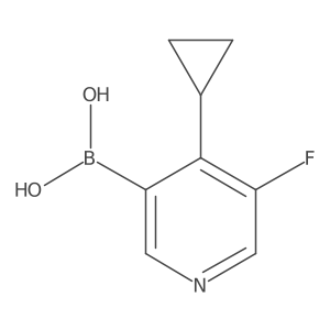 (4-Cyclopropyl-5-fluoropyridin-3-yl)boronic acid结构式