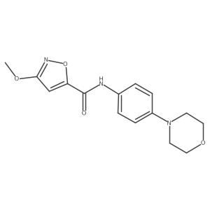 3-methoxy-N-(4-morpholinophenyl)isoxazole-5-carboxamide结构式