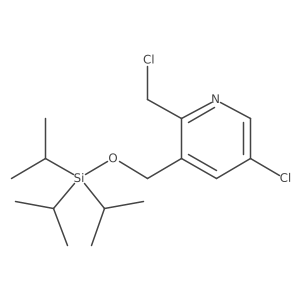 5-Chloro-2-(chloromethyl)-3-(((triisopropylsilyl)oxy)methyl)pyridine Structure