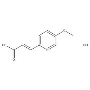 3-(5-Methoxypyridin-2-yl)prop-2-enoic acid hydrochloride结构式