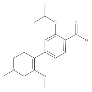 5-Methoxy-1-methyl-4-[4-nitro-3-(propan-2-yloxy)phenyl]-1,2,3,6-tetrahydropyridine Structure