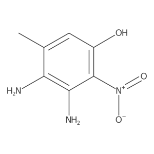 Phenol, 3,4-diamino-5-methyl-2-nitro- Structure