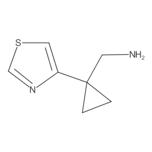 [1-(1,3-Thiazol-4-yl)cyclopropyl]methanamine Structure