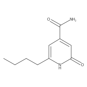 6-Butyl-4-carbamoyl-2-oxo-1,2-dihydropyridine结构式