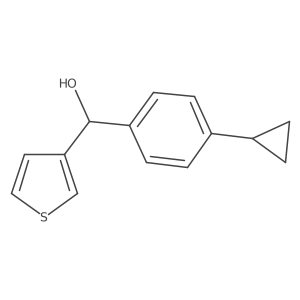 (4-Cyclopropylphenyl)(thiophen-3-yl)methanol Structure