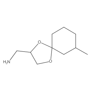 {7-Methyl-1,4-dioxaspiro[4.5]decan-2-yl}methanamine结构式