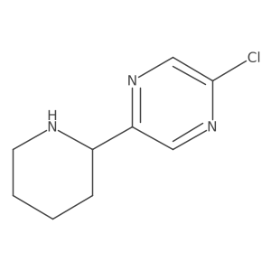 2-Chloro-5-(piperidin-2-yl)pyrazine Structure