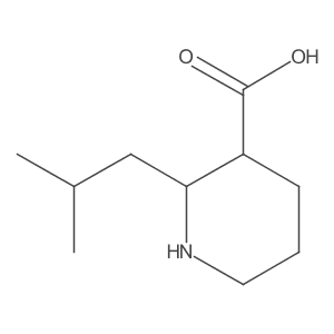 2-(2-Methylpropyl)piperidine-3-carboxylic acid结构式