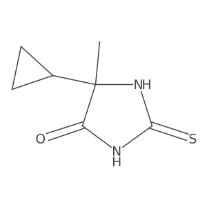 5-Cyclopropyl-5-methyl-2-thioxoimidazolidin-4-one Structure