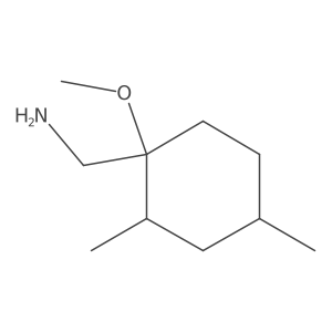 (1-Methoxy-2,4-dimethylcyclohexyl)methanamine结构式