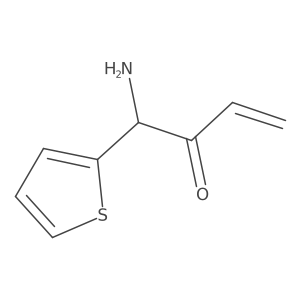 1-Amino-1-(thiophen-2-yl)but-3-en-2-one结构式