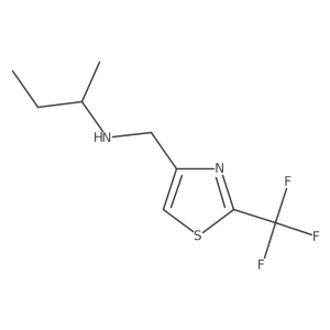 (Butan-2-yl)({[2-(trifluoromethyl)-1,3-thiazol-4-yl]methyl})amine Structure