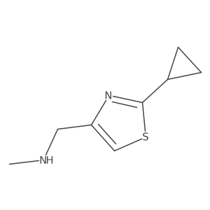 1-(2-Cyclopropylthiazol-4-yl)-N-methylmethanamine Structure