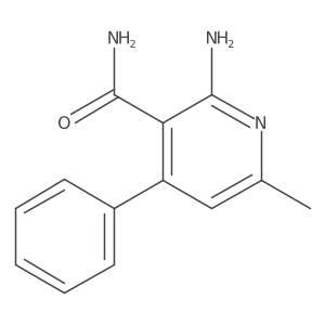 2-Amino-6-methyl-4-phenyl-3-pyridinecarboxamide Structure