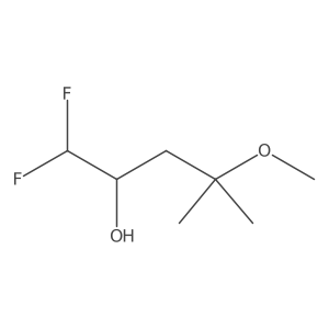1,1-Difluoro-4-methoxy-4-methylpentan-2-ol Structure