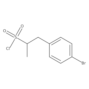 1-(4-Bromophenyl)propane-2-sulfonyl chloride Structure