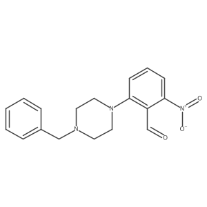 2-(4-Benzylpiperazin-1-yl)-6-nitrobenzaldehyde结构式