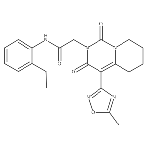 N-(2-ethylphenyl)-2-[4-(5-methyl-1,2,4-oxadiazol-3-yl)-1,3-dioxo-5,6,7,8-tetrahydro-1H-pyrido[1,2-c]pyrimidin-2(3H)-yl]acetamide Structure