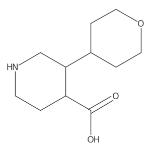 3-(Oxan-4-yl)piperidine-4-carboxylic acid Structure