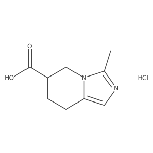 3-methyl-5H,6H,7H,8H-imidazo[1,5-a]pyridine-6-carboxylic acid hydrochloride Structure