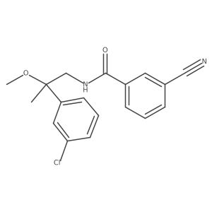 N-[2-(3-chlorophenyl)-2-methoxypropyl]-3-cyanobenzamide Structure