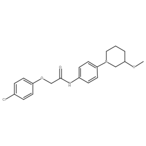 2-(4-Chlorophenoxy)-N-[4-(3-methoxypiperidin-1-YL)phenyl]acetamide Structure