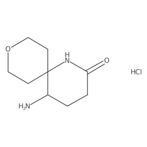5-Amino-9-oxa-1-azaspiro[5.5]undecan-2-one hydrochloride结构式