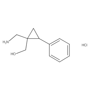 [1-(Aminomethyl)-2-phenylcyclopropyl]methanol hydrochloride结构式