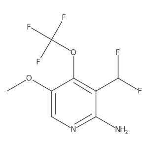 3-(Difluoromethyl)-5-methoxy-4-(trifluoromethoxy)pyridin-2-amine Structure