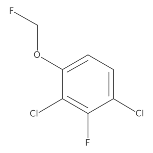1,3-Dichloro-2-fluoro-4-(fluoromethoxy)benzene Structure