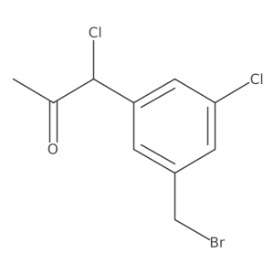 1-(3-(Bromomethyl)-5-chlorophenyl)-1-chloropropan-2-one Structure