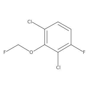 1,3-Dichloro-4-fluoro-2-(fluoromethoxy)benzene结构式
