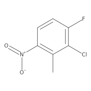 2-chloro-1-fluoro-3-methyl-4-nitro-benzene Structure