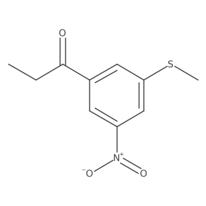 1-(3-(Methylthio)-5-nitrophenyl)propan-1-one结构式