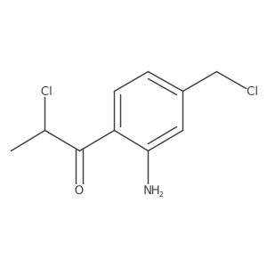 1-(2-Amino-4-(chloromethyl)phenyl)-2-chloropropan-1-one Structure