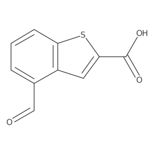 4-Formyl-1-benzothiophene-2-carboxylic acid Structure