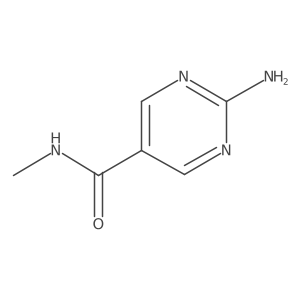 2-Amino-N-methyl-5-pyrimidinecarboxamide结构式