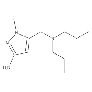 5-[(dipropylamino)methyl]-1-methyl-1H-pyrazol-3-amine结构式