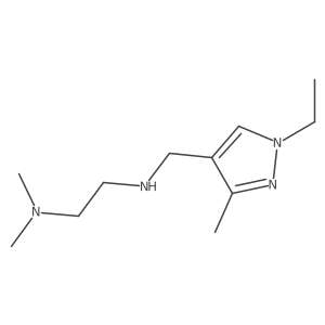 [2-(dimethylamino)ethyl][(1-ethyl-3-methyl-1H-pyrazol-4-yl)methyl]amine结构式