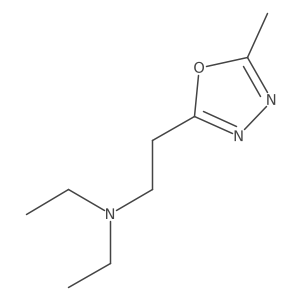 1,3,4-Oxadiazole-2-ethanamine, N,N-diethyl-5-methyl- Structure