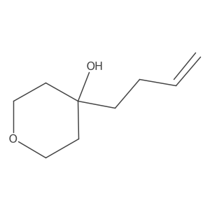 4-(But-3-EN-1-YL)tetrahydro-2H-pyran-4-OL结构式