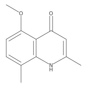 5-Methoxy-2,8-dimethyl-4-quinolinol结构式