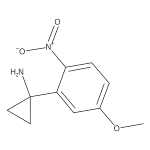 1-(5-Methoxy-2-nitrophenyl)cyclopropan-1-amine Structure