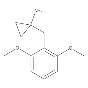1-[(2,6-Dimethoxyphenyl)methyl]cyclopropan-1-amine Structure