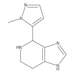 5-{1H,4H,5H,6H,7H-imidazo[4,5-c]pyridin-4-yl}-1-methyl-1H-pyrazole Structure