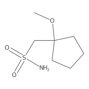 (1-Methoxycyclopentyl)methanesulfonamide结构式