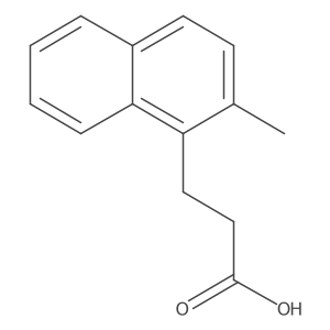 2-Methyl-1-naphthalenepropanoic acid Structure