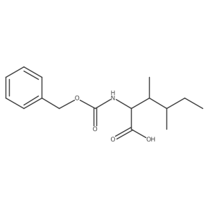 2-{[(Benzyloxy)carbonyl]amino}-3,4-dimethylhexanoic acid Structure