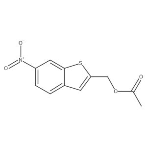 Benzo[b]thiophene-2-methanol, 6-nitro-, 2-acetate Structure